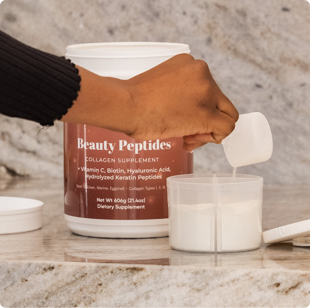 Beauty Peptides + Travel Container
